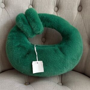 JW PEI Green Plush Bag
